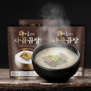 전대표 농협선별 홍성 한우 사골곰탕 / HACCP, 3개, 600ml