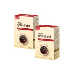 맥심 부드러운블랙 오리지날 100T+100T 총200T, 2개