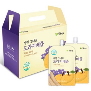 자연그대로 도라지배즙 100mlx30포 스파우트, 100ml, 30개