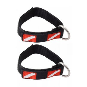 2pcs 스쿠버 다이빙 손목 스트랩 스쿠버 다이버 및 스노클러를위한 고리 스쿠버 다이빙 팔찌가있는 조절 가능한 손목 스트랩, 2개