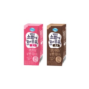 동원 덴마크 190ml 소화가 잘되는 우유로 만든 딸기12팩+초코12팩/무료배송