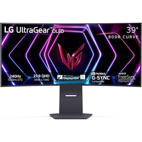 컴퓨터 모니터 사무용 LG 34GS95QE 34인치 울트라기어 OLED 커브드 게이밍 WQHD 800R 240Hz 0.03ms 디스플레이HDR 트루 블랙 400 AMD 프리싱크, 39 inch (2024), 1개