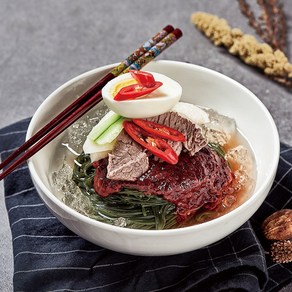 태백 산채냉면 곰취 비빔냉면 400g 5팩 + 양념장 500g + 육수 350g 3팩 (총10인분)