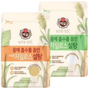 백설 브라운 자일로스설탕 +하얀 자일로스설탕, 500g, 2개