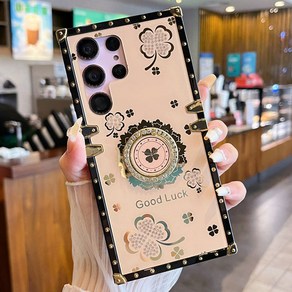 에르모사 갤럭시 노트10 노트10플러스 케이스 GALAXY PHONE CASE 네잎 클로버 링 폰케이스