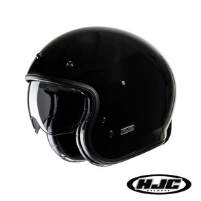 HJC V31 SOLID 오픈페이스 헬멧, BLACK/M/402058