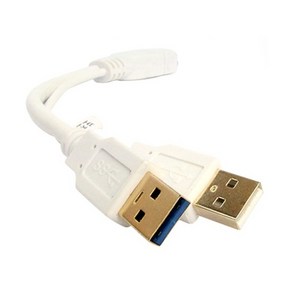 USB3.0 외장하드케이블연결 Y형 보조전원잭 금도금 15CM, 1개