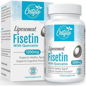 Cestfilo 리포소말 피세틴 1000mg + 케르세틴 200mg 60 소프트젤, 60정, 1개