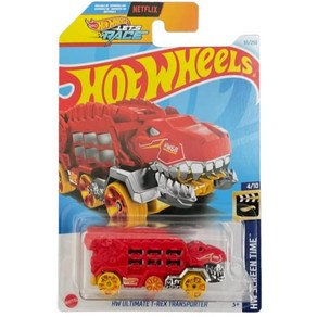 Hot Wheels T-Rex 트랜스포터 레드 HW 스크린 타임 4/10 핫템 잇템, 1개