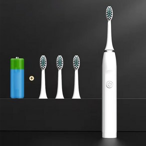 음파 전동칫솔 베이직 칫솔모3개 세트 무선 자동 스마트 미세모 진동칫솔 P105, 단품, 단품