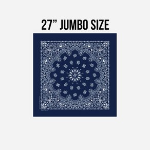 [로스코/국내배송] 27INCH BIG TRAINMEN BANDANA (NAVY) 반다나 빅사이즈