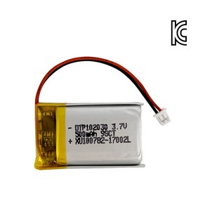 [리튬폴리머] DTP 102030 3.7V 500mAh, 1개, 1개입