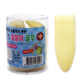 상세페이지참고 라텍스 깔깔이골무(중) 30P 케이스포장 골무 위생장갑, 1개, 30개