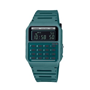 카시오 CA-53WB-3B Casio Mini 레트로 빈티지 카키 계산기 남자 우레탄 시계 b