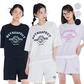 [체이스컬트] (본사직영)아치형 LOGO 스포티 5부 T-SHIRT3Colo