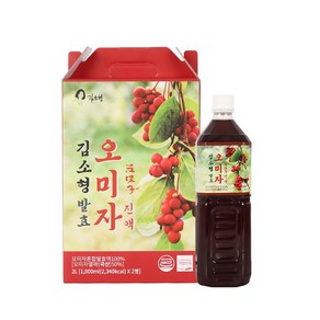 김소형 발효 오미자진액 1 000ml x 2병 1박스, 1L, 4개