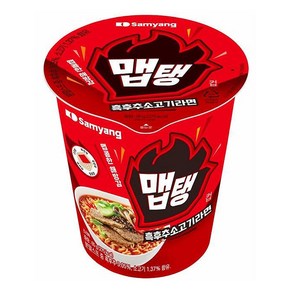 맵탱 흑후추소고기라면 소컵 컵라면 65g x 6개