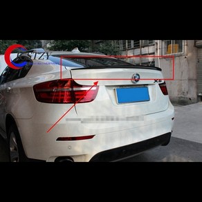 BMW X6 X 시리즈 E71 2014 ABS 소재 리어 스포일러 트렁크 윙 부트 립 몰딩, 05 Cabon fibe look