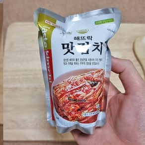 5분마켓 해뜨락 맛김치 썰은김치 여행용김치 80g, 1개