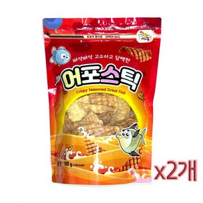 빠삭빠삭 어포스틱 100g 국민안주 어포튀김 어포튀각, 2개