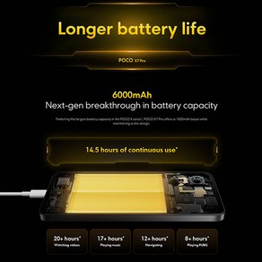 글로벌 버전 포코 X7 프로 스마트폰 디멘션 8400-울트라 6000mAh 90W 하이퍼차지 6.67 인치 AMOLED 디스플레이 NFC 샤오미 하이퍼OS 2, 공식 표준, 8GB 256GB Black, 256GB