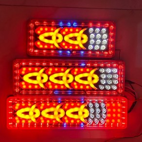 우리파파 24V 무빙 LED 테일램프 화물차 트레일러 후미등 TL-02 (2개 1세트), 01. 소 140x330, 2개