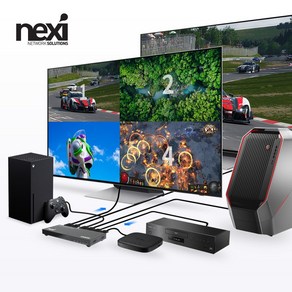 넥시 4X2 HDMI 멀티 뷰어 매트릭스 스위치 화면분할기 NX1370, 1개