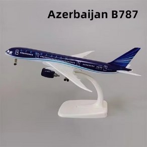 USA 에어 미국 세계 항공 보잉 747 B747 다이캐스트 비행기 모형 항공기 20cm, Azebaijan B787, 1개