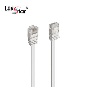 랜스타 CAT.6 UTP 다이렉트 랜케이블 0.5M 화이트 LS-F6UTPD-0.5MW, 1개