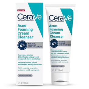 CeaVe Acne Foaming Ceam Cleanse 세라비 여드름 포밍 클렌징 크림 5oz(150ml), 1개, 150ml