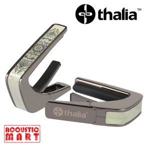 Thalia 탈리아 카포 블랙 크롬 Capo with Peal Mandala Inlay / Black Chome CB201, 1개