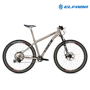 2023 엘파마 룩손 9 XTR 24단 티타늄 MTB 자전거, 13.4, 브러쉬드티탄, 1개