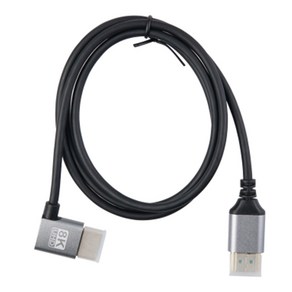 HDMI2.1 슬림 모니터선 한쪽단자 ㄱ자꺽인 고화질케이블 1M