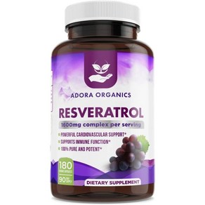 Adoa Resveatol 아도라 레스베라트롤 1600mg 180베지캡슐, 180정, 1개