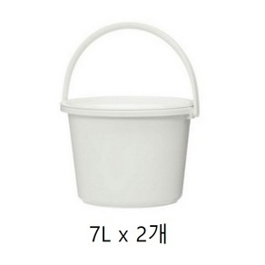 무인양품 MUJI 폴리프로필렌 양동이 뚜껑식 6개 4549738359784, 2개