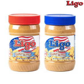[리고] [LIGO] 땅콩버터 462g * 6개 (크리미3+청키3), 1개