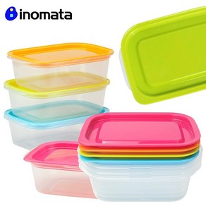 일본 inomata 라쿠친팩 직사각4p (140-950ml 밥팩 전자렌지용기 밀폐용기 반찬통 inomata), 직사각180ml, 4개