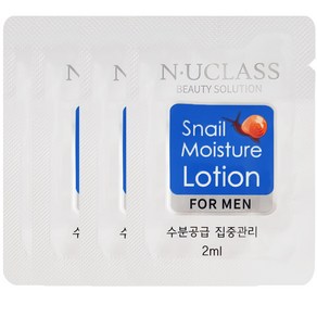 엔유클라스 스네일 모이스처 남성용 일회용 로션 포맨, 100개, 2ml