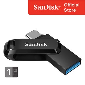 샌디스크 USB 메모리 SDDDC3 블랙 C타입 OTG 3.1 대용량, 1TB, 1개