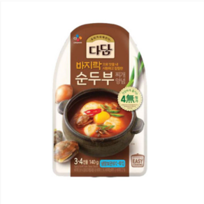 CJ 다담 바지락 순두부찌개 양념 140g, 10개