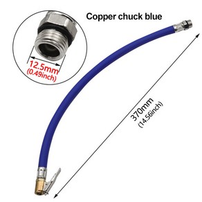 타이어 팽창기 호스 팽창 어댑터 트위스트 공기 펌프 연장 튜브 연결 잠금 척 자전거 모토용 9.5mm 12.5mm, 1개