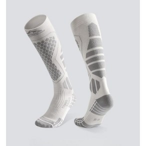 스포츠양말 남자 여성 장목 방수 기능성 스키 보드 양말 Snowboad Socks, White, 1개