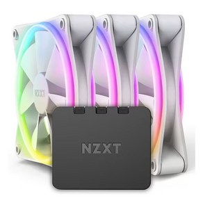 [NZXT] F120 RGB DUO Matte White (3PACK/Contolle) [시스템쿨러/120mm], 3개