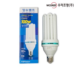 장수램프 삼파장 안정기 내장형 전구 100W EL 100 EX-D, 주광색, 1개