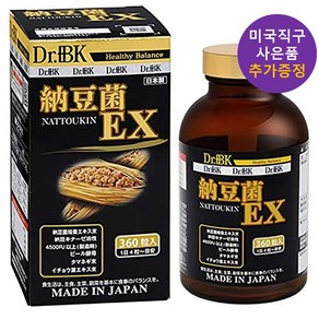 일본직구 나토키나제 닥터비케이 낫토킨 EX 360정 사은품 증정, 1개