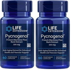 라이프 익스텐션 LifeExtension Pycnogenol 피크노제놀 60캡슐 2팩, 2개, 60정