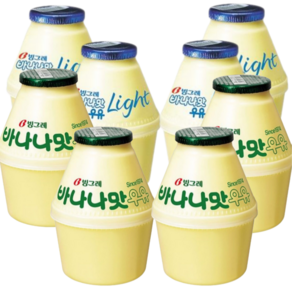 빙그레 바나나우유 240ml 8입 혼합 (바나나맛4입+바나나맛 라이트4입)