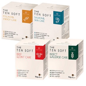 버틀러 더텐 소프트 THE TEN SOFT 1kg 4종 - 비프&조인트 케어 / 인섹트&알러지 케어 / 연어&스킨 케어 / 황태&에너지 케어, 저알러지 소프트 간식, 1개, 곤충