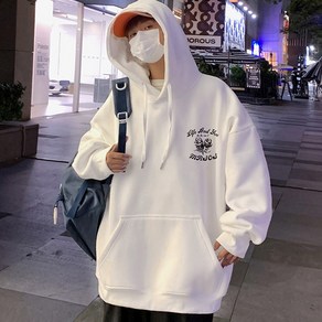 스몰더 남자 오버핏 플라워 후드 맨투맨 티셔츠 [1730]