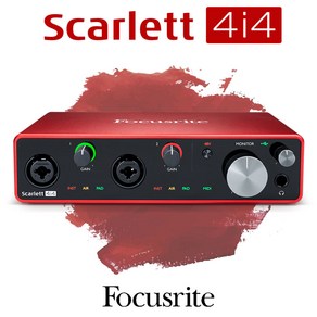 Focusite Scalett 4i4 포커스라이트 스칼렛4i4 3세대 오디오인터페이스 방송용 오인페